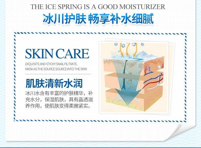 Glacier Moisturising Mask Moisturising Moisturising Moisturising Mặt nạ dưỡng ẩm - Mặt nạ