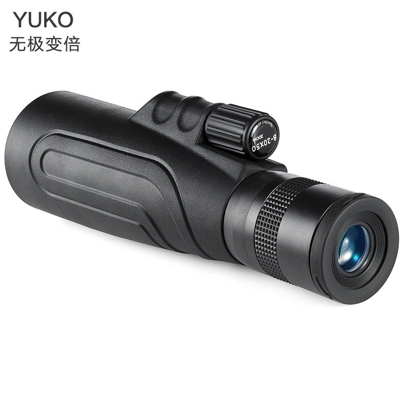 Monocular telescope zoom 8-20x50 high-definition night vision mobile phone viewing glasses outdoor adult binocular high-power