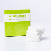 BBQ environmentally friendly long-lasting burn-resistant safe non-toxic pure solid alcohol ignitable wax block (1 box of 4 solid wax blocks)