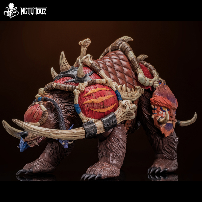 In Stock Metytoyz Tribal Armor Giant Bear Mount Movable Animal Model Ornament