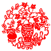 Send 2 pieces of flower and bird paper cutting red rice paper production carved paper cutting window decoration animal decoration paper cutting finished product