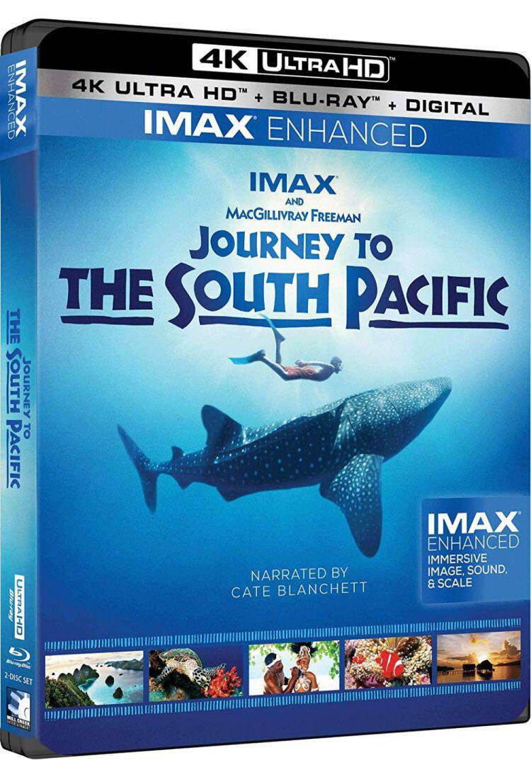 The South Pacific Tour (4K UHD) (HDR) (IMAX Enhanced) in the word blue CD