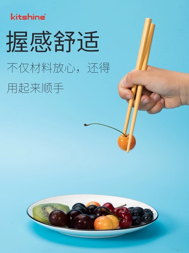 Импортная детская портативная посуда, палочки для еды ручной работы для школьников, ложка, вилка, экологичный мультяшный комплект, в корейском стиле, кукурузные зерна