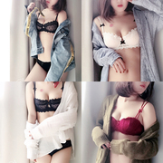 Mua ba một miễn phí châu Âu và womens mỏng lớn ngực 95D đồ lót ren sexy Mỹ áo ngực 1 2 nửa rượu ly màu đỏ áo ngực phòng riêng.