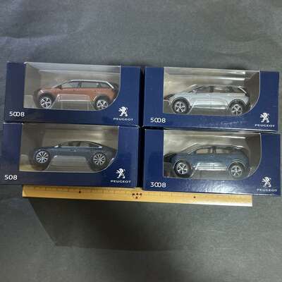 1:64 Original French peugeot off-road vehicle 3008 5008 norev mpv 4008 Police car suv