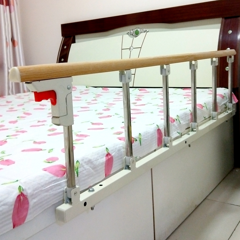 Elderly anti-fall bed guardrails foldable free of punch and high anti-fall bed Railing Beds Fence Bedside Anti-Guard Rod-Taobao