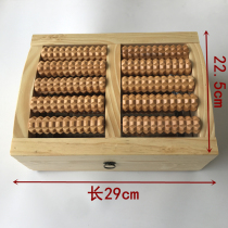 Solid Wood moxibustion box roller type fumigation massage Foot Foot Home Warm moxibustion foot massage foot home moxibustion foot massager