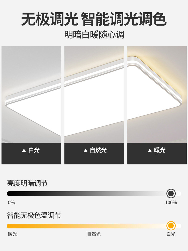 Living Room Main Light 2025 New Elegant Simple Modern Led Ceiling Light Home Bedroom Light Zhongshan Lighting Package