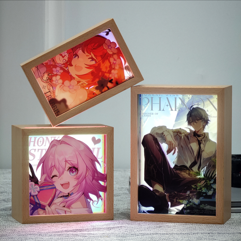Star Dome Railway Series Universe Candy House Acrylic Brick Special Luminous Solid Wood Photo Frame Star Dome Railway Series Universe Candy House Acrylic Brick Special Luminous Solid Wood Photo Frame