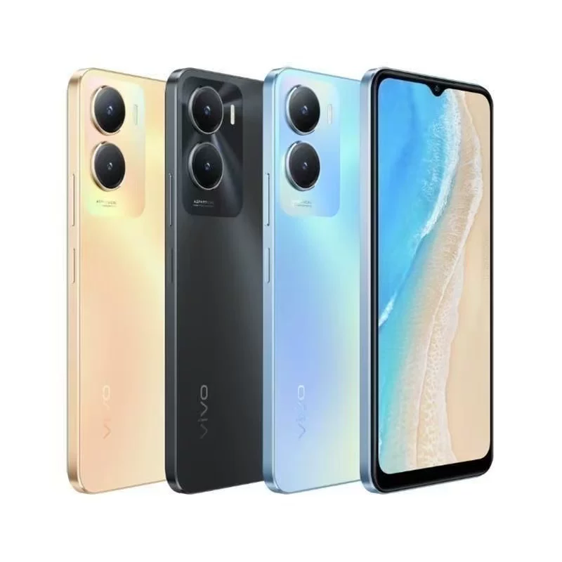 Vivo Y35 полный сетевой 5G с распознаванием лица по отпечатку пальца, аккумулятор 5000 мА·ч, длинное время работы для игр и работы, смартфон