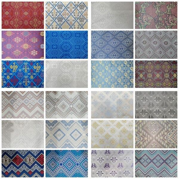 0.5* 1.5m Zhuang Brocade Jacquard Pattern Lace, Traditional Culture and Ethnic Specialty Fabric of the Zhuang People in Guangxi