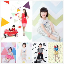 New Nickelodeon fashion studio background childrens photography background parent-child photo photo shooting background