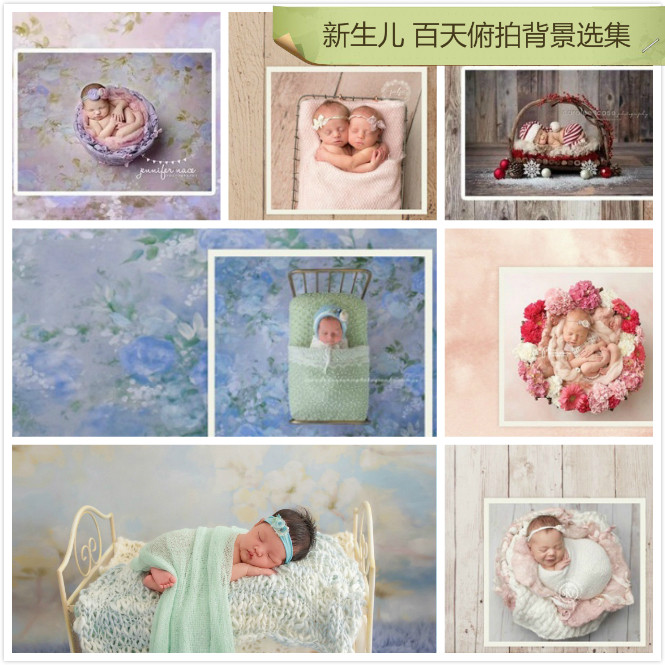 A new product Photo studio gives birth to a hundred days to take pictures of the door down shoot flat shoot Children's photography shooting background cloth