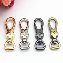New Pint Cute Flower Type Light Golden Key Button Large Lobster Button Dog Buttoned Hook Button Attaching to buckle accessories