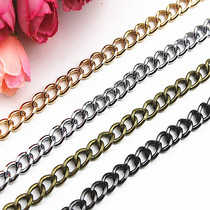 7 mm Metal Light Gold Iron Chain Chain Sub Hardware DIY Shoes Accessories Fashion Bag Chain Clothing Accessories