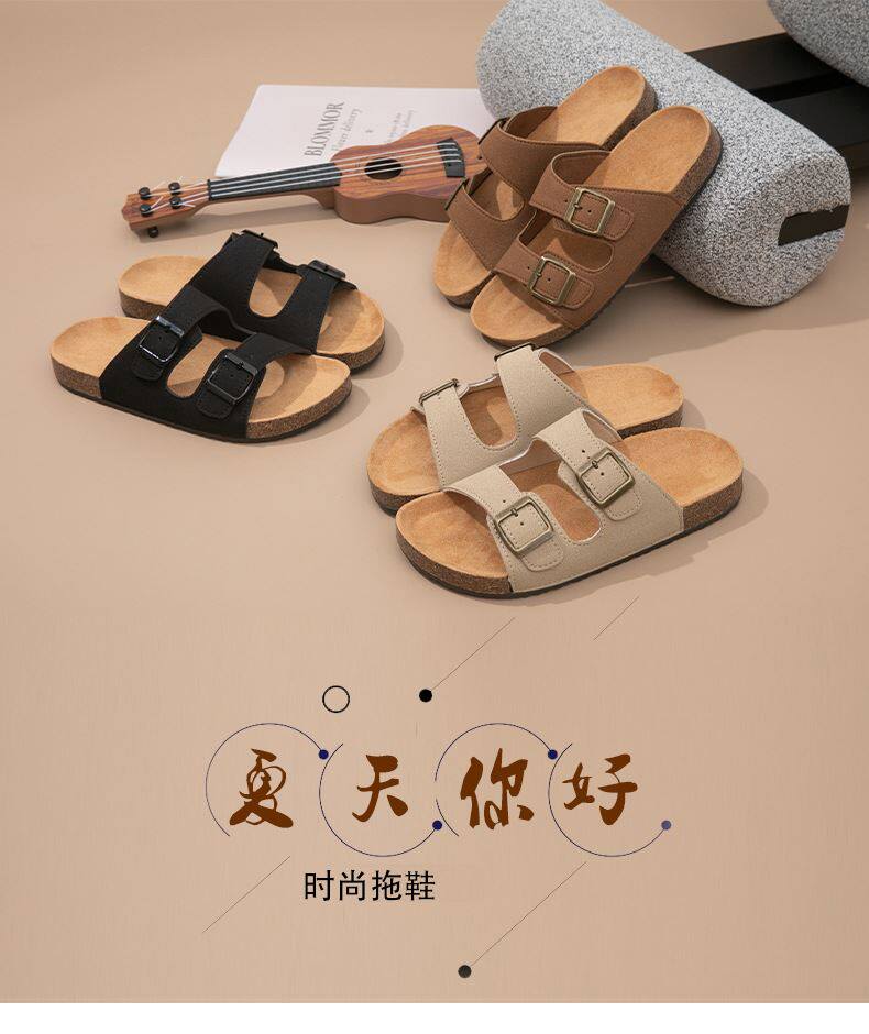 Women\'s Leather Sandals: Genuine Leather & Flat Sole - Taobao product photo 6
