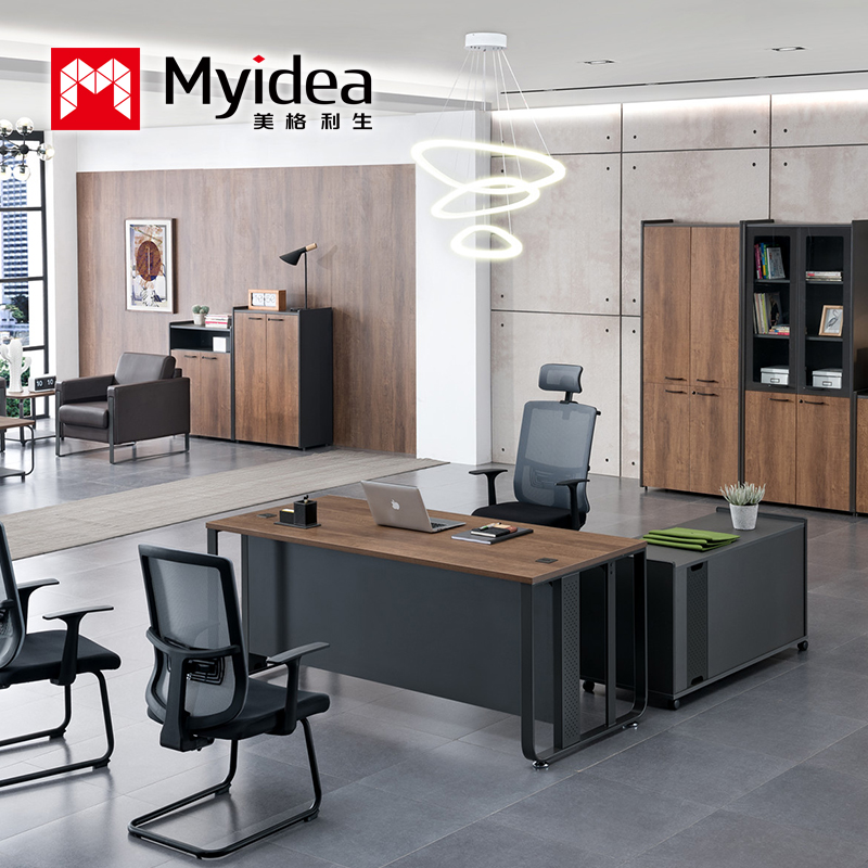 Industrial wind boss desk general manager desk desk large shift desk modern simple furniture single office desk and chair