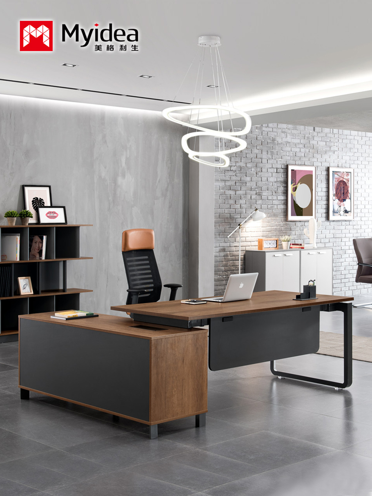 Industrial Wind Boss Desk General Manager Desk Office Works Desk Tai Bandai Modern minimalist furniture Office table and chairs