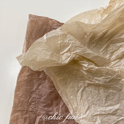 Brown pear paper prop, Ins-style gift decoration, texture pleated gift packaging, photo display piece, background crumpled paper
