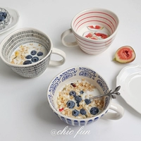 INS Fengri Ceramic Breakfast Cup Cup Mark Milk Milk Bubble мужчина мужчина и девочки и девочки.