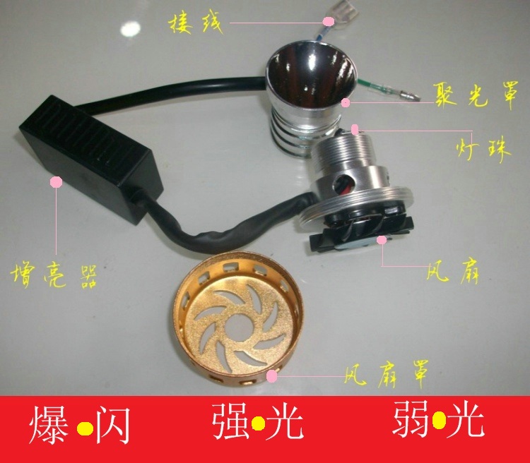 Bóng đèn xe máy đèn pha đèn pha sửa đổi đèn điện xe điện Đèn LED đèn pha 12 pha đèn pha chiếu sáng cao chùm - Đèn xe máy đèn trợ sáng xe máy dụng pin