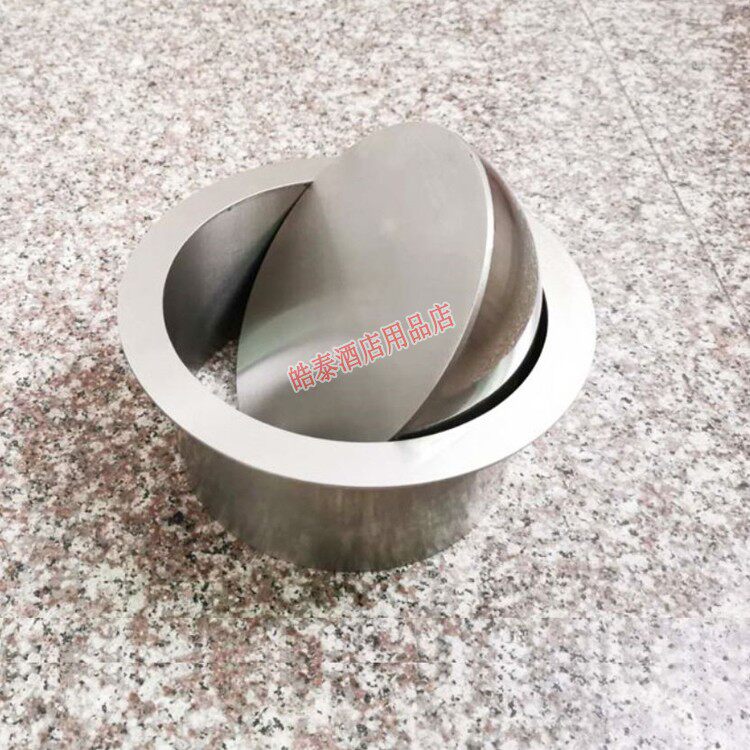 304 stainless steel built-in countertop trash can cover kitchen sink square concealed shake cover round brushed