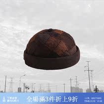 Unfinished Persimmon dyeing heavy industry stitching hand stitches without eaves melon leather hat national tide landmain hat men and women hip hop hat