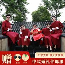Suit 2019 Chinese best man bridesmaid sister dress brother group costume wedding Republic of China style costume funny cross talk