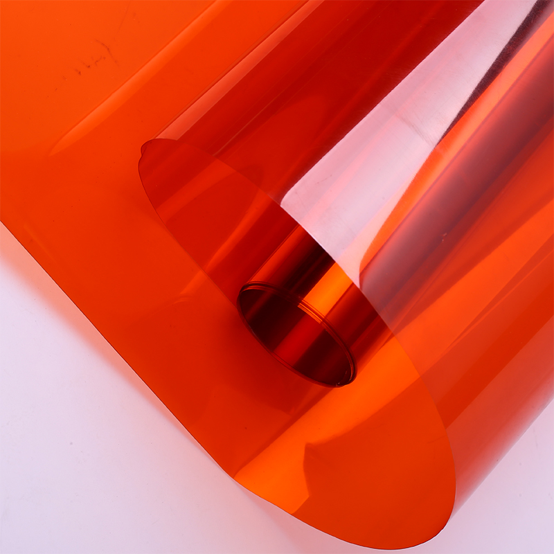 Stained glass film transparent red green blue yellow brown handmade colorful glass color change sticker