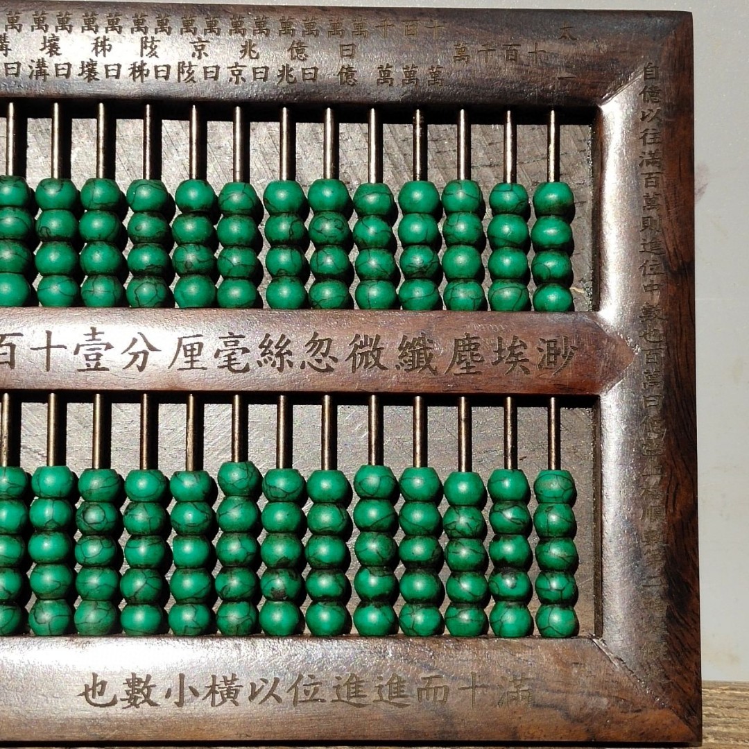 古董文玩檀木算盘：穿越时空的智慧结晶，收藏家心中的宝贝！