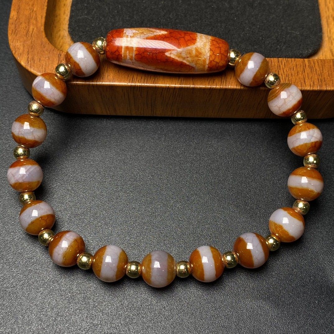 超希少秘蔵上肯紅天珠‼️西蔵老礦紅玉髄手工紅