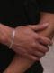 Ivaran Taro Washimi Taro Washimi 5mm flat Tangcao bracelet for men and women 925 sterling silver open fine style
