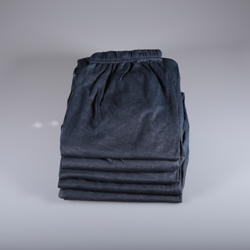 Mùa xuân và mùa thu Người cao niên trung niên Quần Nam Quần ấm Quần xà cạp Loose Polyester Cotton Cao Eo Squat Quần cỡ lớn quần dài nữ học sinh
