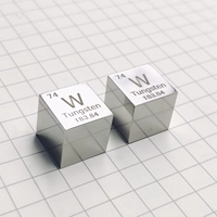 74 зеркальный вольфрамовый куб высотой 10 мм 1 куб 1