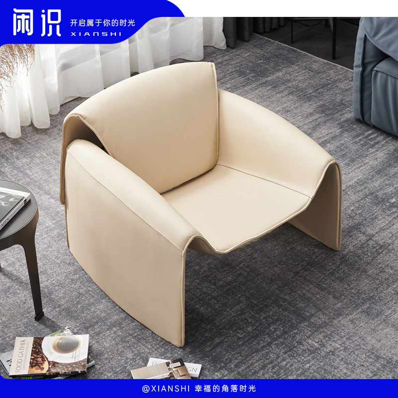 Designer Single-Person Sofa Chair Crab Chair Villa Formula to negotiate reception chair Red Creative Leisure Cottage