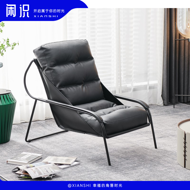 Italian Light Luxury Single Sofa Chair Living Room Lazy Tiger Chair Designer Minimum Leisure Chair Net Red Lounge