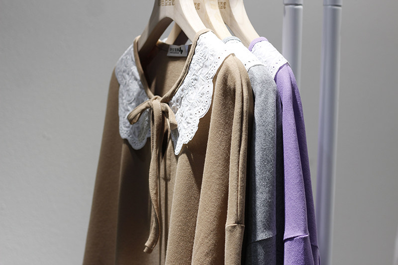 Оригинальная осенняя рубашка, кукла, кукольный воротник, оверсайз, свободный крой       