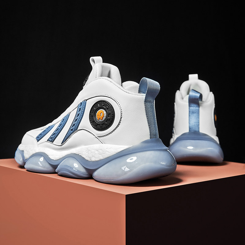 Basketball Tide Shoes Sports High Drum Thick Bottom Tide Cards 100 Lap Aj Putian Sneakers Heightening Spring 2022 New Men's Shoes