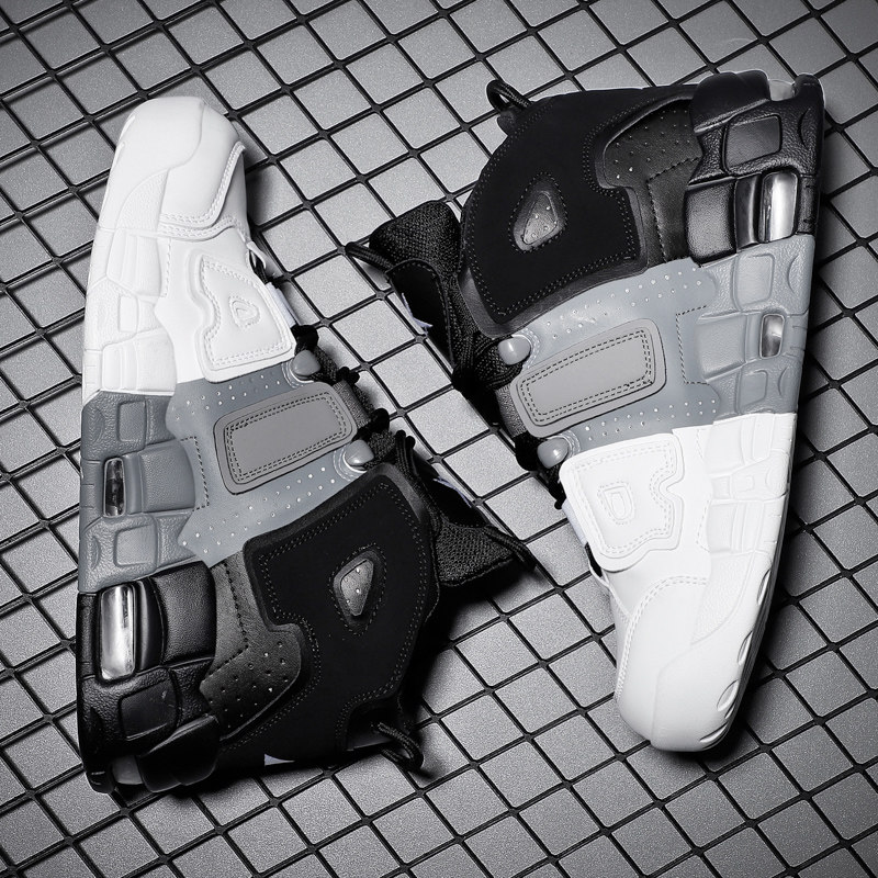 Air cushion shoes Male Air Force One net red Tongo Tide Cards Sports Hip Hop Shoes Pipon Big Air Basketball High Drum Shoes