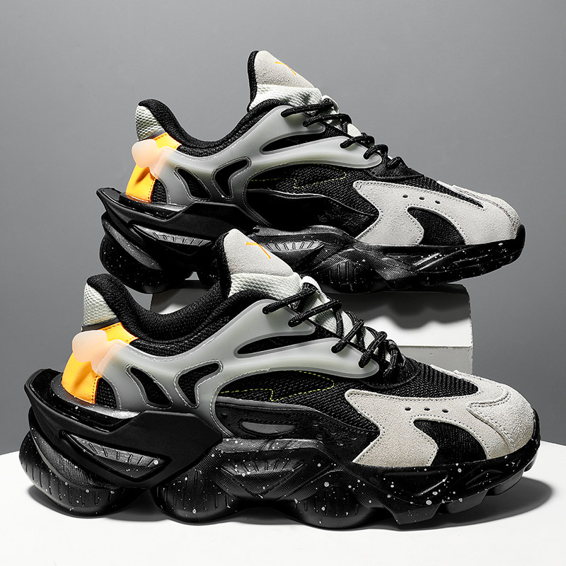 Men's shoes spring 2022 new trends 100 hitch for Korean version Students ins casual sports Crescendo Shoes Old Daddy Shoes Man