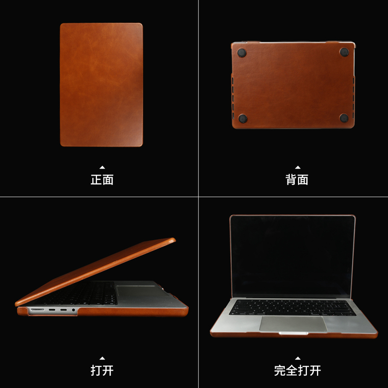Oil Wax Genuine Leather MacBook Pro 14″, 16″ 2026 M5 M4, Macbook Air 13.6″, 15.3″M3 M2 iPhone Case