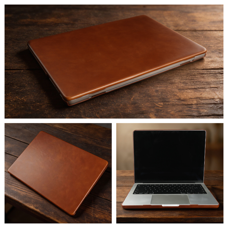 Oil Wax Genuine Leather MacBook Pro 14″, 16″ 2026 M5 M4, Macbook Air 13.6″, 15.3″M3 M2 iPhone Case