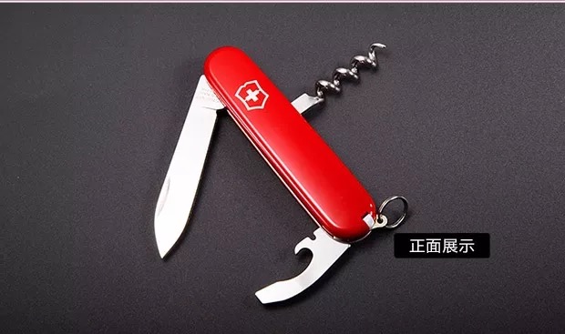 Vickers chính hãng Swiss Army Knife 84MM Red waiter 0.3303 Fruit Knife Công cụ gấp đa chức năng kìm đa năng