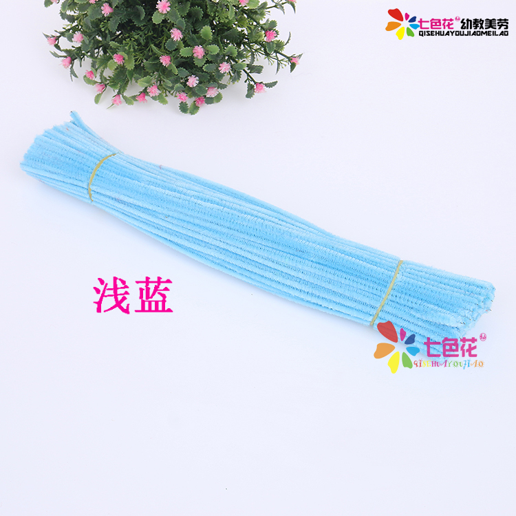 Màu ngọn tóc xoắn thanh gốc Mẫu giáo sáng tạo trẻ em câu đố thủ công DIY nguyên liệu sản xuất đồ chơi nấu ăn