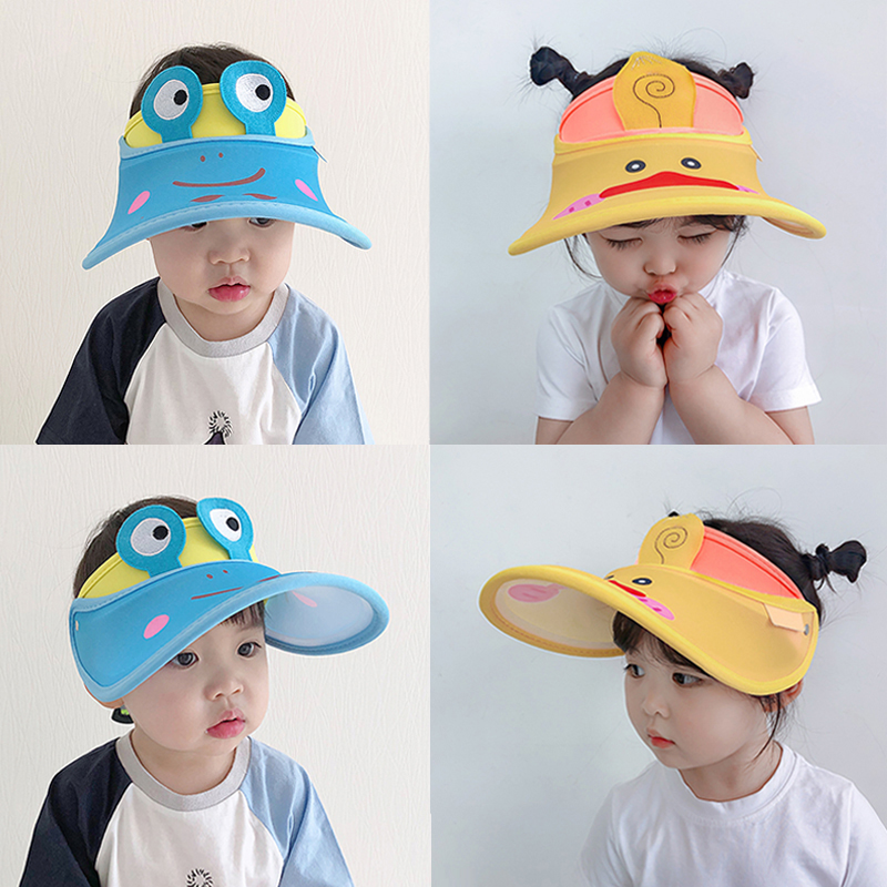 Children's empty cap summer sunscreen cap big brim baby cold cap for boys and girls thin UV-resistant sun hat for women