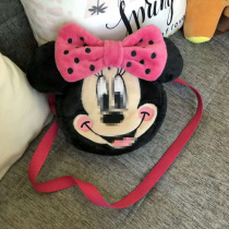 New childrens cartoon oblique cross-shoulder velvet velvet small bag adults and children are suitable for parents and children