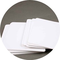 White hard card square cardboard whiteboard sheet paper blank open white card white card origami small hard double-sided card mail