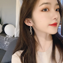 Pearl Earrings 2022 New Tide Korea Temperament Net Red Earrings Female Pure Silver Anti-Allergenic Lean Fashion Ear Accessories