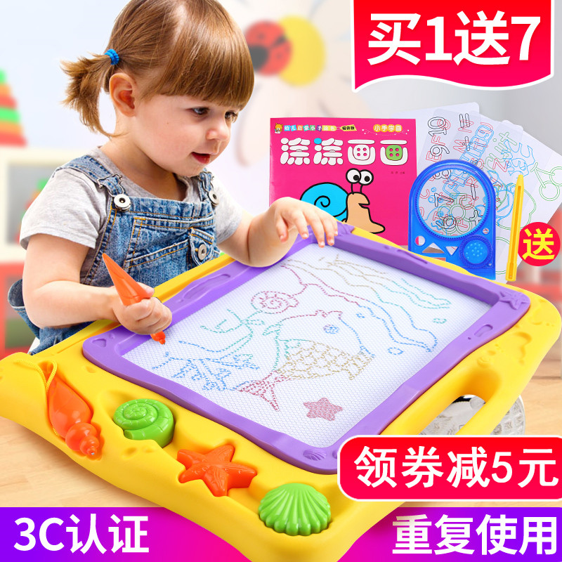 Children's drawing boards Toddlers Home Magnetic graffiti Painting boards Hand writing plates Large number of erasable magnetic color writing boards
