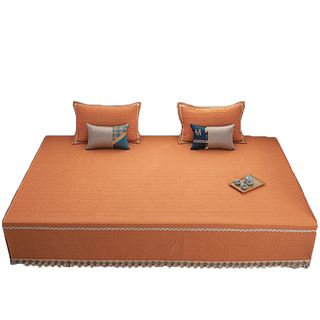 榻榻米床盖现代简约夏季踏踏米炕盖农村大炕床单3米大尺寸超大4米